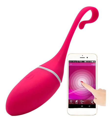 Consolador Mini Vibrador Bluetooth Juguete Sexual Mujeres Color Fucsia