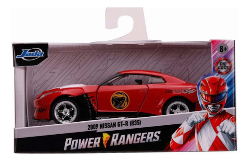 Jada Toys Power Rangers 1:32 Red Ranger 2009 Nissan Gt-r R35