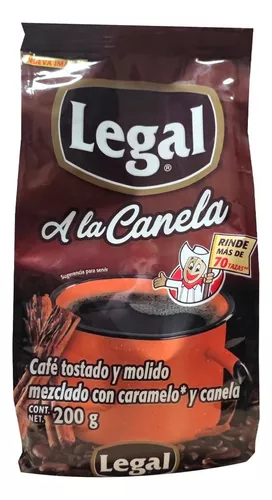 Legal Café Tostado Mezclado con Azúcar a la Canela Precio - Rappi