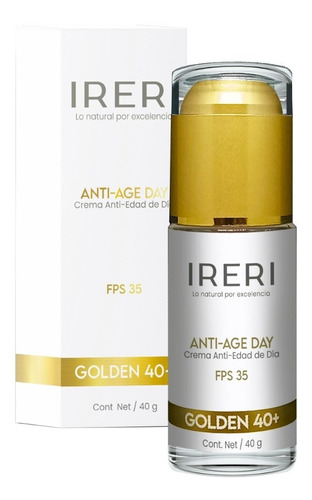Crema Facial Antiarrugas Antiedad De Día Con Fps 35 Piel Madura 40+ Para Todo Tipo De Piel Línea Golden Ireri ®