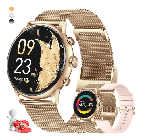 Smartwatch Mujer Amoled Reloj Inteligente Bluetooth Llamada
