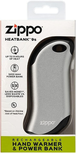 Calienta Manos / Power Bank Recargable Usb  Accion 9hs Zippo