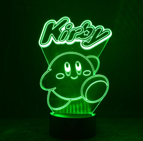 Lámpara 3d App Incluida Diseño Kirby
