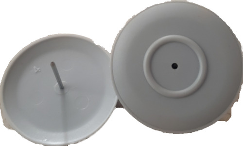 Round Tag Hard Tags 100 Piezas Gris