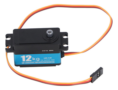 Servomotor Completamente Metálico, 12 Kg, Engranaje De 90°,