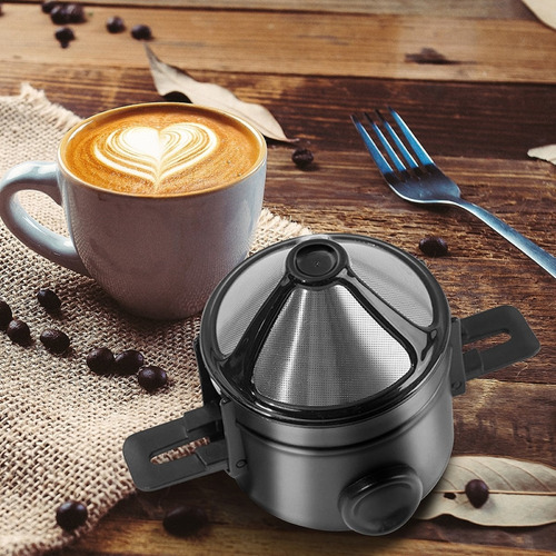 Filtro De Café Individual, Sem Papel, Com Abas Dobráveis