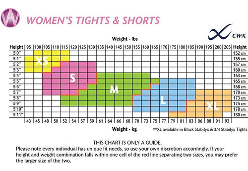 Cw-x - Mallas Medias De Compresión De Cuerpo Entero Y Tiro M
