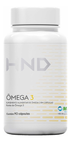 Suplemento Alimenticio Omega 3 Hnd 90 Cápsulas