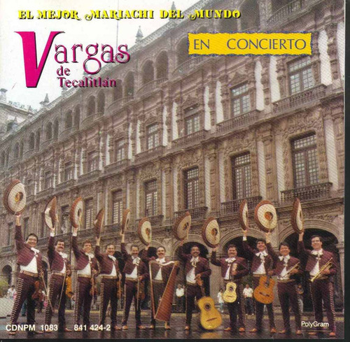 Mariachi Vargas De Tecalitlan  En Concierto Cd