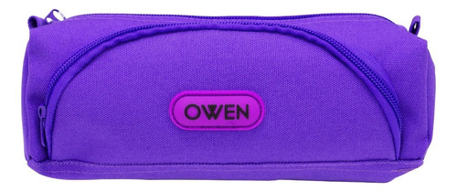 Owen Cartuchera Escolar Doble Cierre Colores Owca60017 Color Violeta
