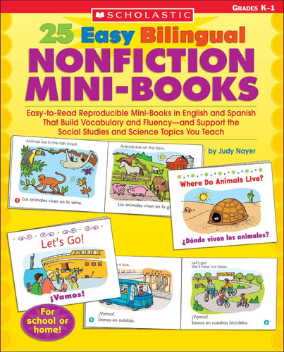 Libro: 25 Easy Bilingual Nonfiction Mini-books: Easy-to-read