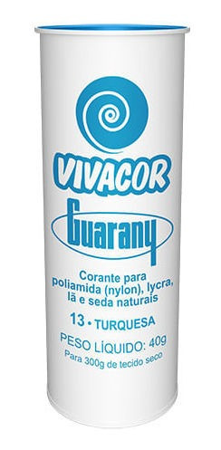 Corante Para Tingir Vivacor Guarany 40g 13 - Turquesa