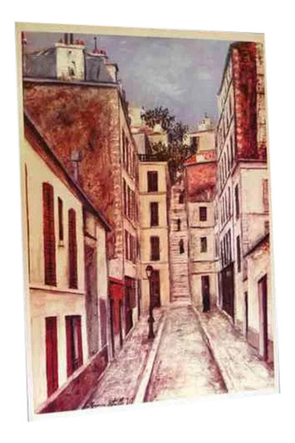 Gravura Para Quadro Impasse Cottin Maurice Utrillo 27x37 *