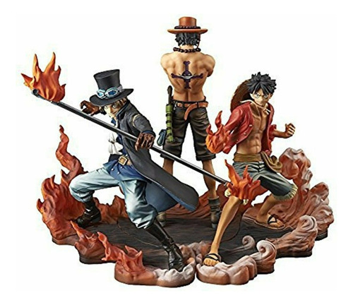 Una Pieza Dxf Brotherhood Ii Luffy Sabo As Figura Completa