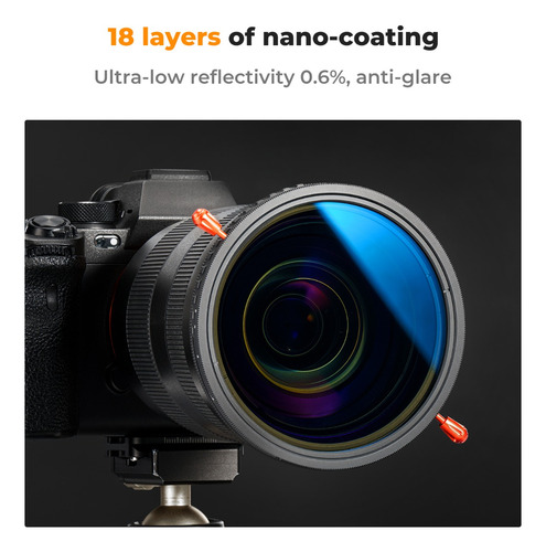 Filtro K&fconcept, 55 Mm, 2 En 1, Variable, Nd2-32 Y Cpl, Si