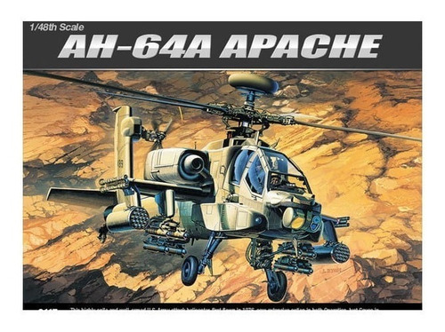 Academy Helicoptero Apache Ah-64a 1/48 Supertoys 