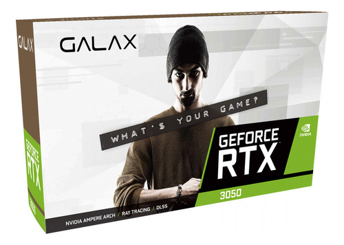 Placa De Vídeo Galax Geforce Rtx 3050 Ex 6gb 96bit Gddr6