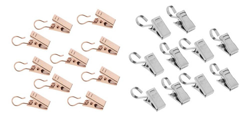 20pcs / Pack Clips De Cortina De Puerta Con Gancho