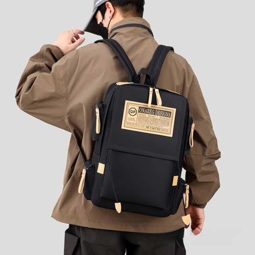 Mochila Simple Y Elegante Bolsa De Viaje Para Portátil De Gran Capacidad