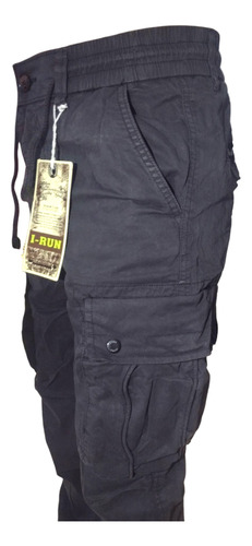 Pantalón Cargo Jogger Gabardina Importado Irun Hombre
