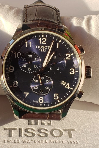 Tissot Chrono Xl Reloj Deportivo Acero Inoxidable Excelente Café Azul Azul (Usado)