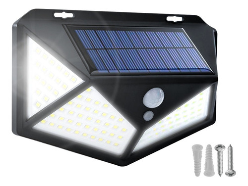 Panel Reflector Solar 100 Led Sensor Movimiento Ip65 Color de la carcasa Negro Color de la luz Blanco neutro