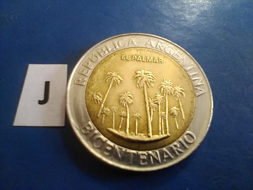 Moneda Del Palmar De 1 Peso Año 2010 Bicentenario Argentina (Usado)