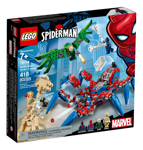 Lego Marvel Araña Reptadora De Spider Man 76114