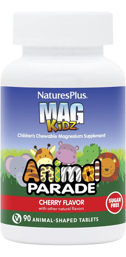 Magnesio Niños Animal Parade Magkidz Libre De Azucar 90 Tab