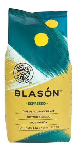 1 Kg Blasón Café Espresso Molido Gourmet Arabico Altura