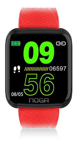 Noga Smartwatch Ng-sw02 Rojo Reloj Ppct