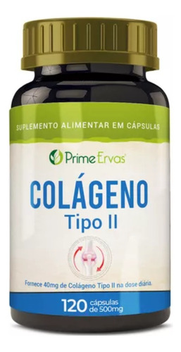 Colágeno Tipo 2 Premium Prime Ervas - 120 Cápsulas Oferta