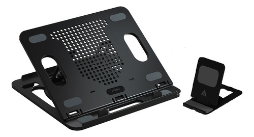Base Enfriadora Acteck Laptop De 11 A 17 Froost Prime Be225 Color Negro LED Negro