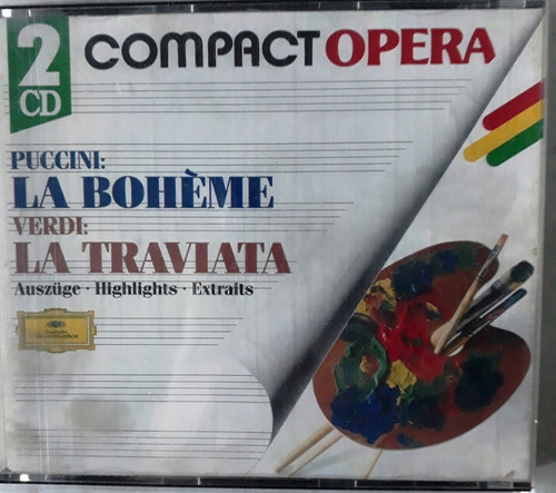 Puccini: La Boheme - Verdi: La Traviata (a. Votto) 2 Cd (Usado)