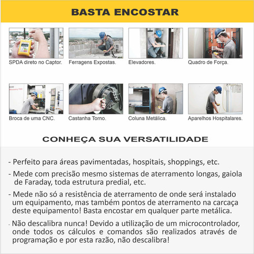Miliohmímetro + Terrômetro Mt19, Pulso 2a!! Com Certificado.