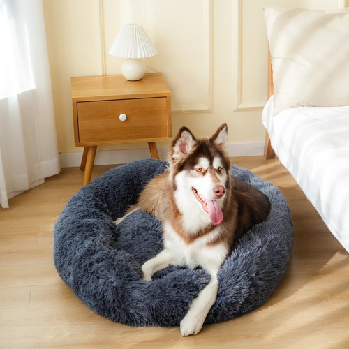 Cama Para Mascotas,  Antiestrés Felpa Premium+manta De Polar