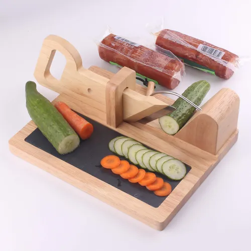 Cortador De Salchichas Chiusing Premium Salami Guillotina -