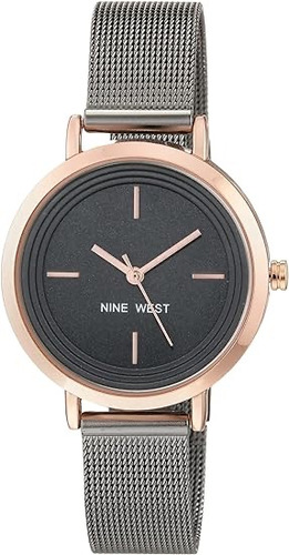 Nine West ® Reloj Mano Mujer Acero Inoxidable 34mm 2147bkrt