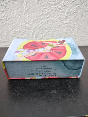 Caja Metálica Promocional Saba Rongrong Mujer Bikini Piscina (Usado)