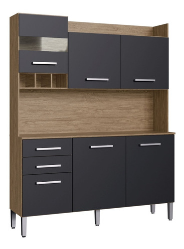Imagen 1 de 8 de Mueble De Cocina Kit Completo 6 Puertas Cajones Amoblamiento