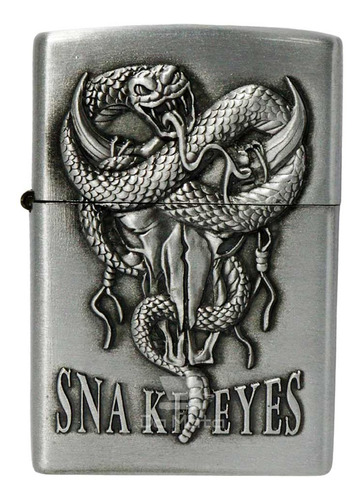 Isqueiro De Metal Prata Snake Eyes - Da Mata