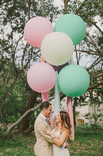 Globos Gigantes Inflados Con Helio Pack Sesion Fotos