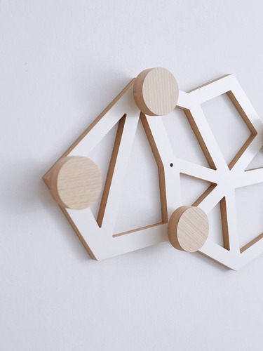 Imagen 3 de 6 de Perchero De Pared Vitto Diseño Escandinavo Nórdico Moderno