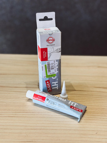 Kit C/6 Cola Silicone Cinza Motor Junta 70g Dirko Alta Temp.