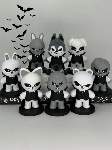 Skzoo Kit Completo 8 Miniaturas Vampirinho Stray Kids Kpop