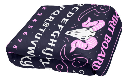 Cobija Matirmonial Curiosidades Varios Diseños Ultrasuave Ouija Azul Lisa