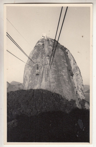 1953 Fotografia Real Vista Funicular Rio De Janeiro Brasil 