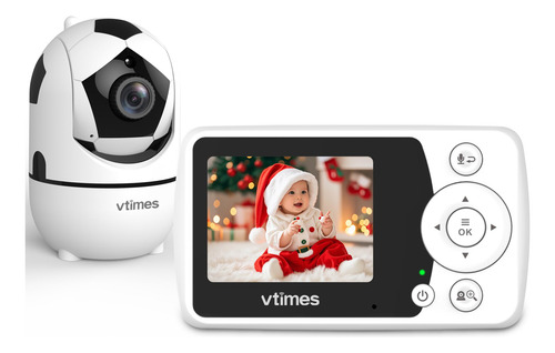Monitor De Bebé Con Cámara Y Audio Vtimes, -blanco