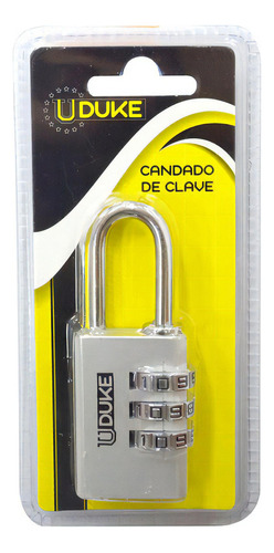 Candado Clave 30 Mm 3 Digitos Uduke Colores Surtidos