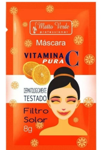 Matto Verde Sachê Máscara Vitamina C Alta Concentração 8g